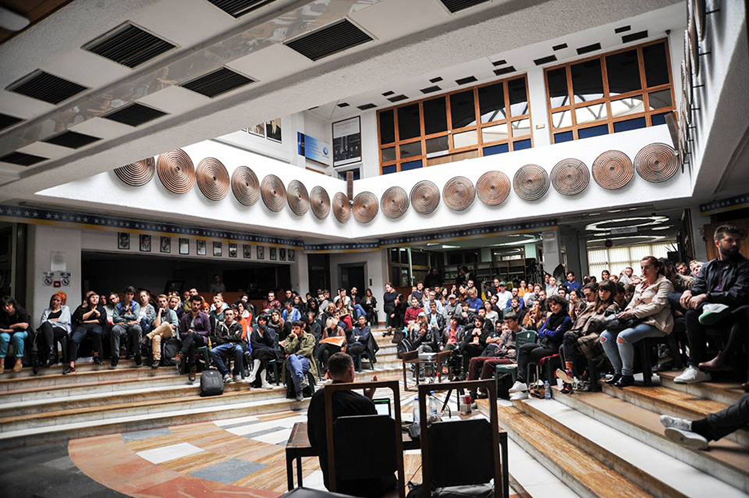 REDO_Design_Conference_David Bennewith_in_National-Library-of-Kosovo_2015
