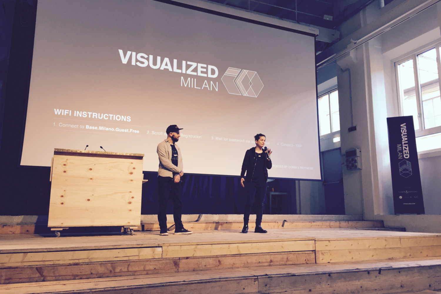 Neon Moire at Visualized Milan 2017 Maral Piero opening